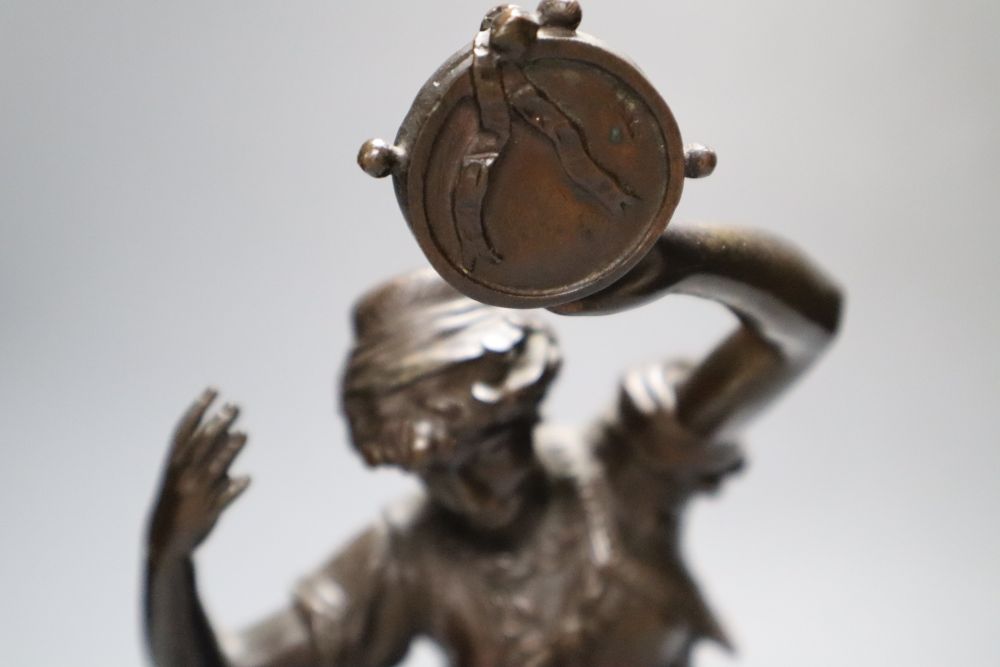 After Gaudez - a bronze figure entitled Esmeralda, 34cm